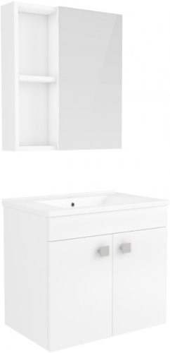 Комплект мебели для ванной RJ Atlant тумба + раковина + зеркальный шкаф RJ02600WH