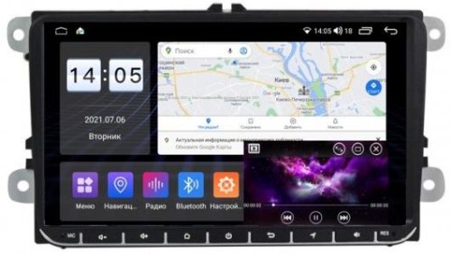 Штатная магнитола Abyss Audio QS-9101 для Volkswagen Passat, Golf, Jetta, Tiguan, Touran, Polo, Amarok, Caddy, T5, T6, Beatle, EOS Android 10 Q