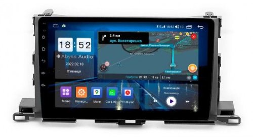 Штатна магнітола Abyss Audio QS-0133 для Toyota Highlander XU50 2015+ Android 10 Q