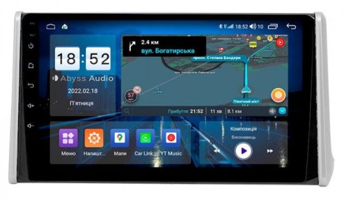 Штатная магнитола Abyss Audio QS-0138 для Toyota RAV4 XA50 2019+ Android 10 Q