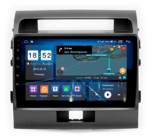 Штатная магнитола Abyss Audio QS-0142 для Toyota LANDCRUISER 200 2008-2012 Android 10 Q