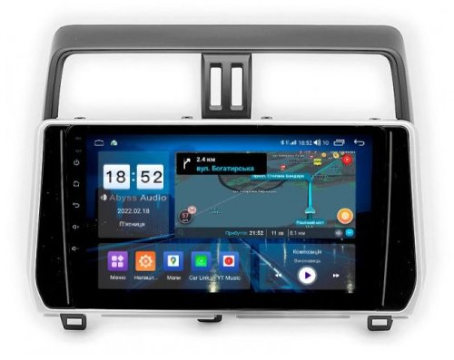 Штатная магнитола Abyss Audio QS-0147 для Toyota PRADO J150 2018+ Android 10 Q