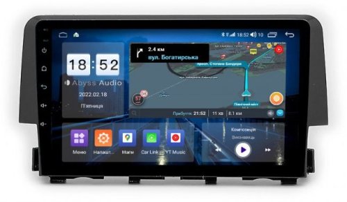 Штатная магнитола Abyss Audio QS-9161 для Honda CIVIC 2016-2018 Android 10 Q