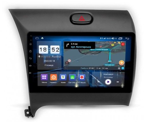 Штатная магнитола Abyss Audio QS-0198 для KIA CRERATO (Климат-контроль) 2017+ Android 10 Q