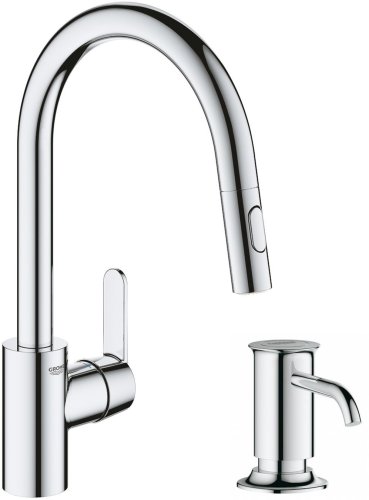Смеситель для кухни + дозатор Grohe QuickFix Get UA31484QF7