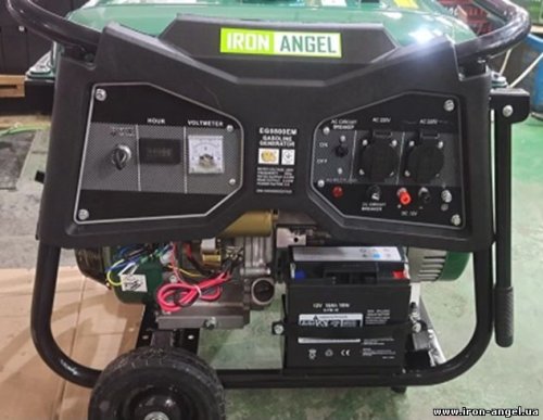 Бензиновий генератор Iron Angel EG 5500 ME 5,2 кВт