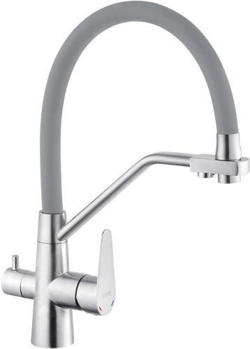 Смеситель для кухни с подключением к фильтру Kroner KRP Edelstahl Klassisch - ESG03817GRA CV027937
