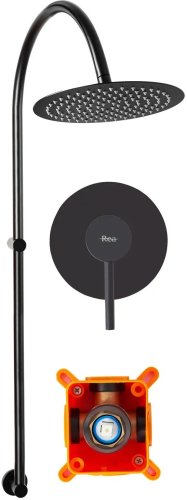 Душевая система REA Lugano Black + Box REA-P9301