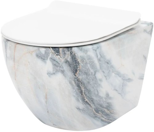 Подвесной унитаз REA Carlos Granit Shiny REA-C8002