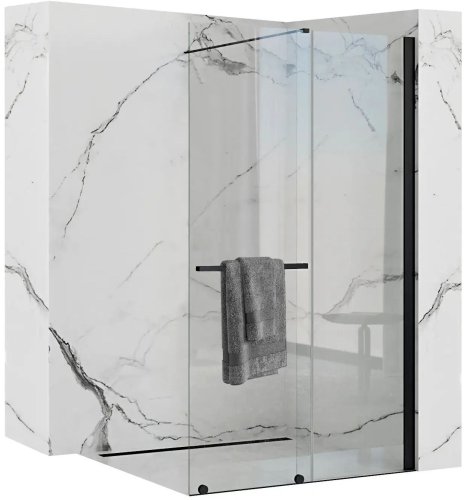 Душова стінка REA Cortis Black 100 REA-K7740