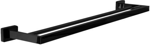 Вішалка подвійна для рушника REA Erlo 2 Black REA-80004