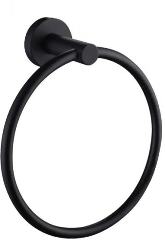 Полотенцедержатель кольцо REA Mist 05 Black REA-80028