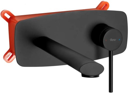Смеситель скрытого монтажа REA Oval Black + Box REA-B8860