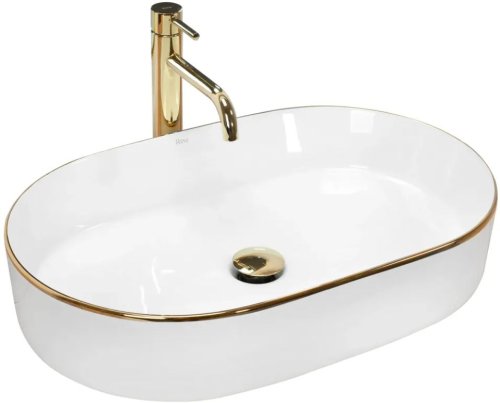 Умывальник REA Nadia White Gold Edge REA-U1063