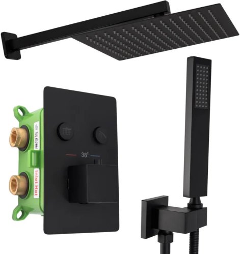 Душевая система REA Davis Black REA-P6357