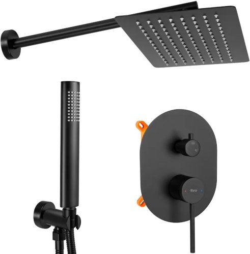 Душевая система REA Oval Black + Box REA-P8467