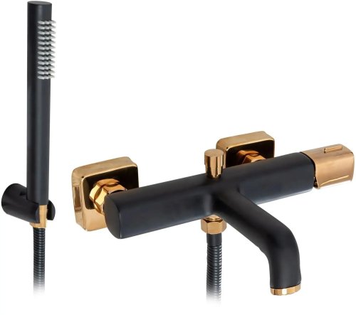 Смеситель для ванны REA Salto Black/Rose Gold REA-B6352