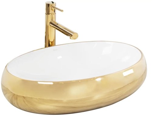 Умывальник REA Melania White/Gold REA-U1050