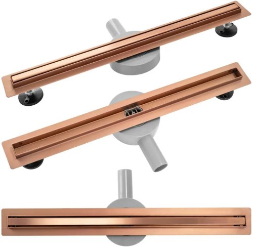 Трап для душа REA Neo Slim Pro Brushed Copper 70 см REA-G0651