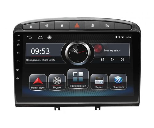 Штатная магнитола Incar PGA2-7004 для Peugeot 308 2007-2013, 408 2011+ Black