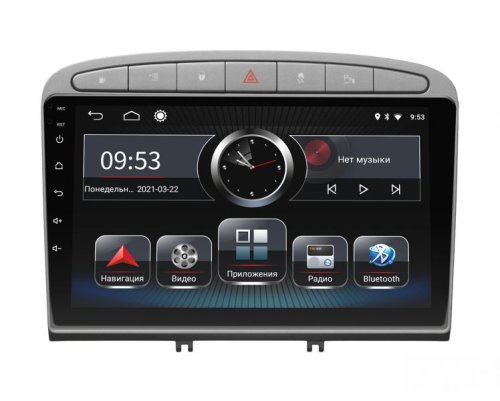 Штатная магнитола Incar PGA2-7003 для Peugeot 308 2007-2013, 408 2011+ Silver