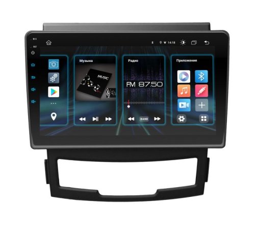 Штатная магнитола Incar DTA4-5009 для Ssang Yong Action 2011-2013, Korando 2010-2013