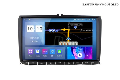 Универсальное головное устройство EasyGo M9-VW-2-32 QLED Volkswagen Universal