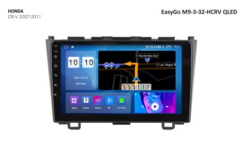 Штатная автомагнитола EasyGo M9-3-32-HCRV QLED Honda CR-V 2007-2011