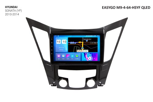 Штатная автомагнитола EasyGo M9-4-64-HSYF QLED Hyundai Sonata (YF) 2010-2014