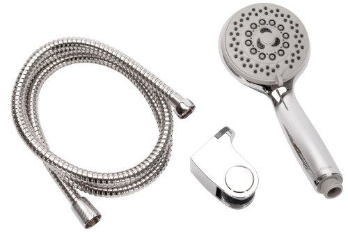 Душевая лейка REA CHROM + шланг + держатель хром