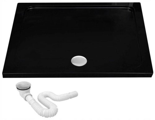 Душевой поддон акриловый REA SAVOY BLACK 90X90