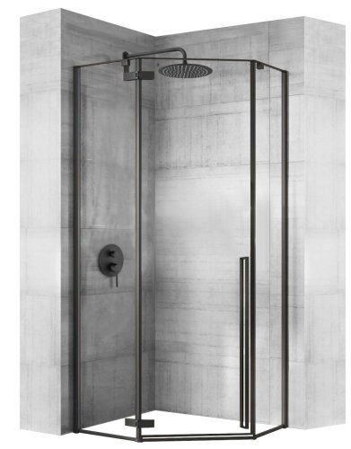 Душевая кабина REA DIAMOND BLACK MAT 80х80