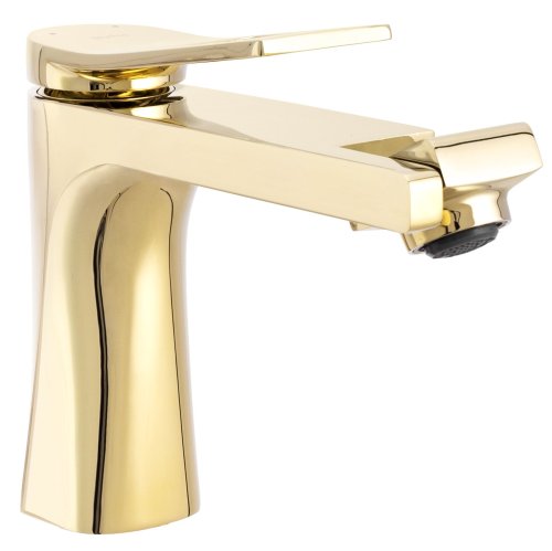 Смеситель для раковины (умывальника) REA SOUL GOLD 360 золото низкий