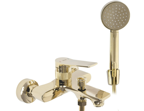 Змішувач для ванни REA VIRAL GOLD золотий настінний