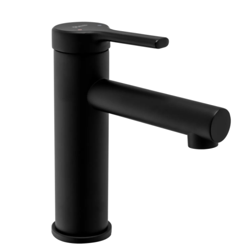 Змішувач для раковини (умивальника) REA PIXEL BLACK чорний низький