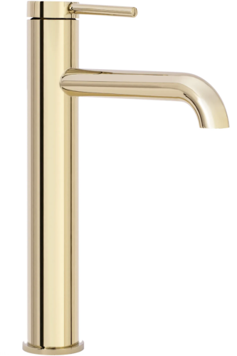 Смеситель для раковины (умывальника) REA SPOT GOLD золотой высокий