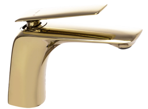 Смеситель для раковины (умывальника) REA JAGER GOLD золотой низкий