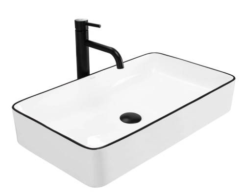 Умывальник (раковина) REA DENIS EDGE накладной белый
