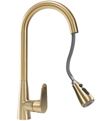 Змішувач для кухні REA MILD BRUSHED GOLD
