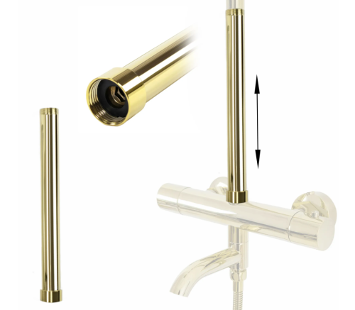 Удлинитель для душевого гарнитура REA GOLD 30 см. золотой