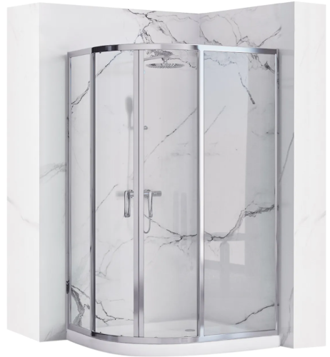 Душевая кабина REA LOOK CHROM 80х100