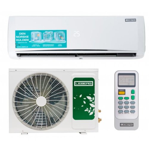 Кондиционер Leberg FREYA 2.0 LS-12FRA2/LU-12FRA2, 35 м2, on/off, A/A, до -7°С, R410, белый