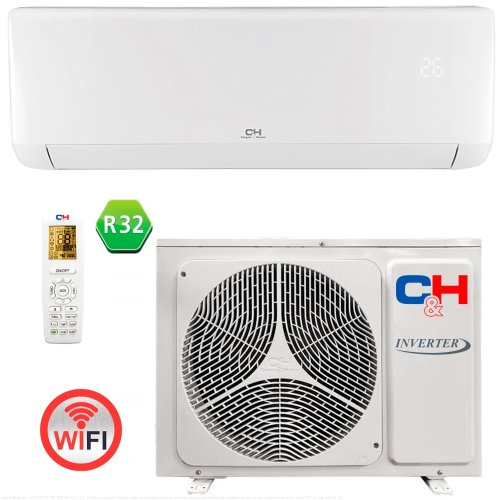 Кондиционер Cooper&Hunter Vital Inverter CH-S09FTXF-NG, 25 м2, инвертор, A++/A+, Wi-Fi, R32, белый