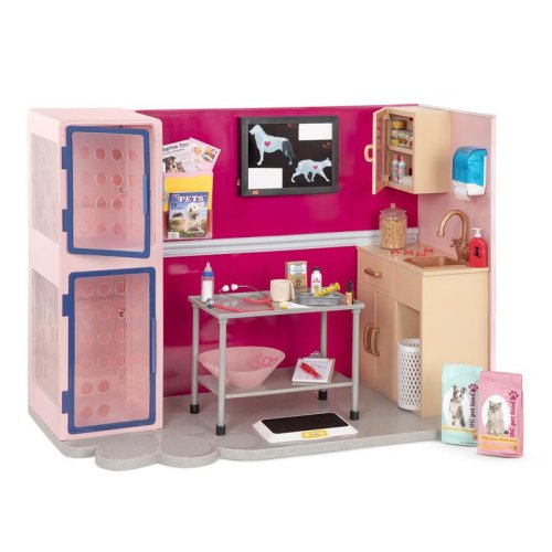 Игровой набор Our Generation Ветеринарная клиника, розовый