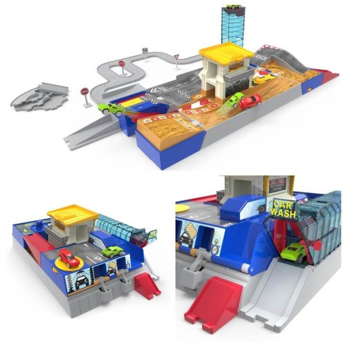 Игровой набор DRIVEN POCKET SERIES Гоночная трасса 2в1, 80 дет.