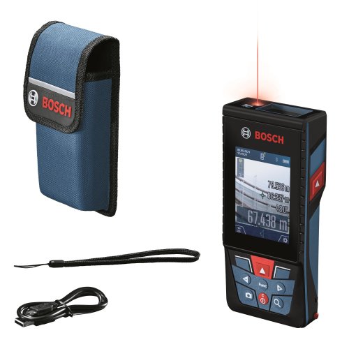Дальномер лазерный Bosch Professional GLM 150-27 C, ±1.5 мм, 0.08–150м, 0-360°, Bluetooth, чехол, 0.21кг