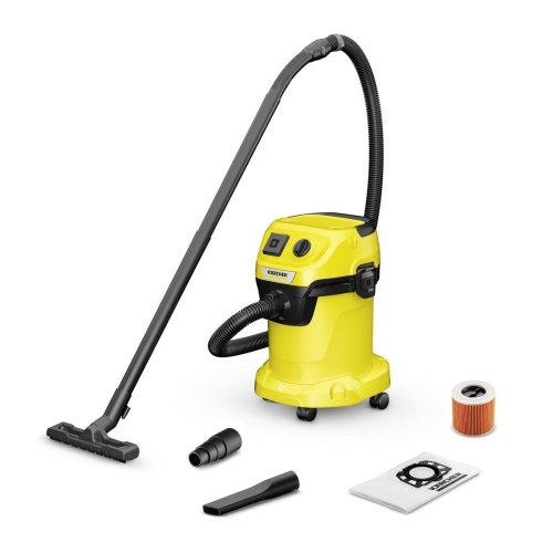 Хозяйственный пылесос Karcher WD 3 P V-17/4/20, 1000 ВТ, 17л, 4м, 4.858 кг