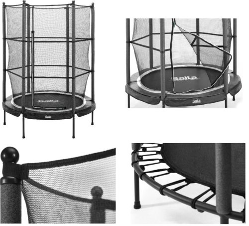 Батут Salta Junior trampoline круглый 140 см. Black