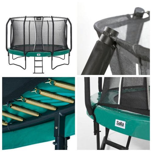 Батут Salta First Class круглый 427 см. Green