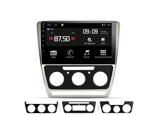 Штатная магнитола Torssen Skoda Octavia A5 08-13 silver F106128 4G Carplay